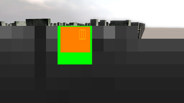 Visualization: Shadow volume vs. camera HZB