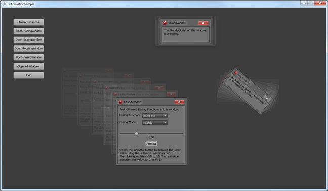 Animated GUI using DigitalRune Game UI and Animation